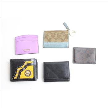 Coach, Kate Spade & More Wallets, 5 Pieces