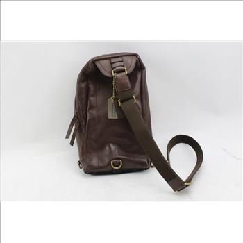 Coach Leather Single Strap Backpack