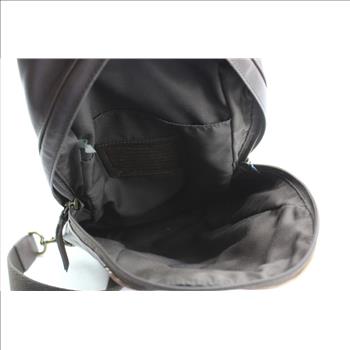 Coach Leather Single Strap Backpack