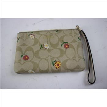 Coach Leather Zipper Hand Wallet