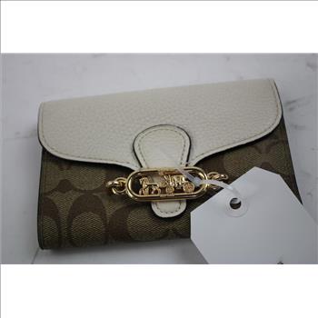 Coach Light Brown/Off-White Wallet