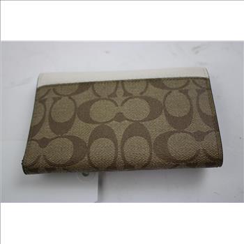 Coach Light Brown/Off-White Wallet