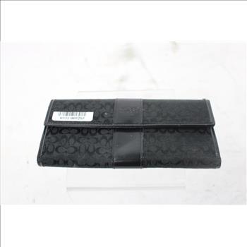 Coach Long Wallet, Black