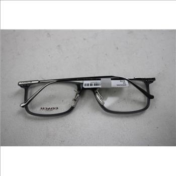 Coach Men's Rectangle Frames With Transparent Dark Grey Eyeglasses