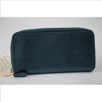 Coach Metallic Long Zipper Wallet