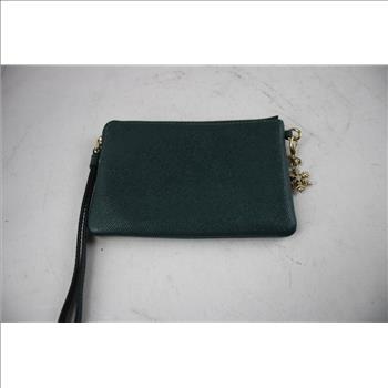 Coach Olive Green Leather Hand Wallet