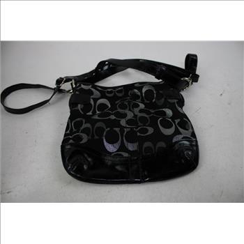 Coach Optic Metallic Signature Chain Crossbody Purse