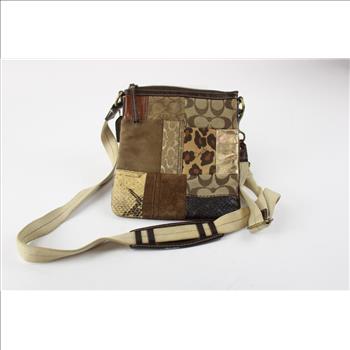 Coach Patchwork Animal Print Messenger Crossbody Bag, F0793-40915