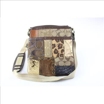 Coach Patchwork Animal Print Messenger Crossbody Bag, F0793-40915