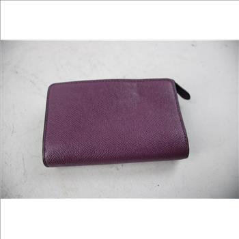 Coach Purple Leather Hand Wallet