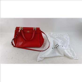 Coach Red Leather Handbag
