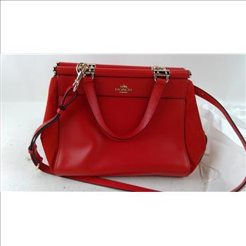 Coach Red Leather Handbag