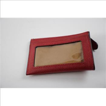 Coach Red Leather Wallet