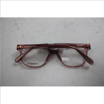 Coach Rounded Transparent Rose/Blush Framed Eyeglasses