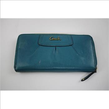 Coach Satchel Bag, Coach Aquamarine Wallet, 2 Pieces