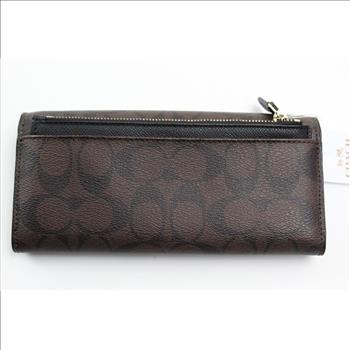 Coach Signature PVC Pop Slim Envelope Wallet