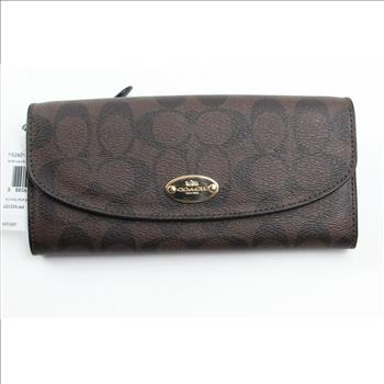 Coach Signature PVC Pop Slim Envelope Wallet