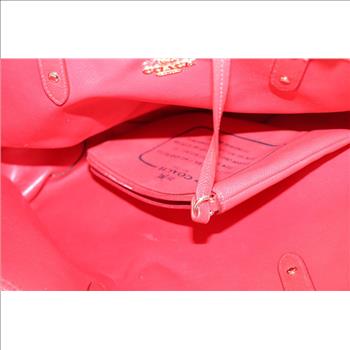 Coach Signature Reversible City Tote/Travel Pouch