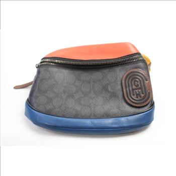 Coach Waist Bag, Red/Blue/Black