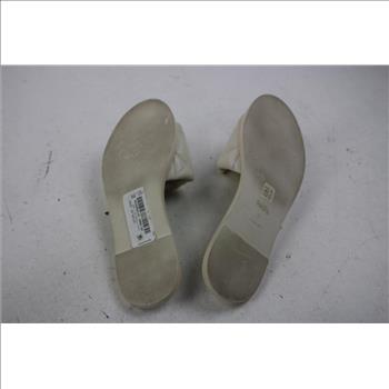 Coach White Sandals, Size 6, Michael Kors Brown Sandals, 6M, 2 Pieces