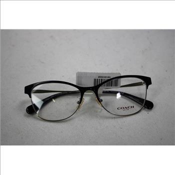 Coach Women's Black & Ligh Gold Framed Eyeglasses