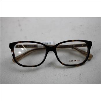 Coach Women's Full-Rim Acetate Cat-Eye Eyeglasses, Dark Tortoise