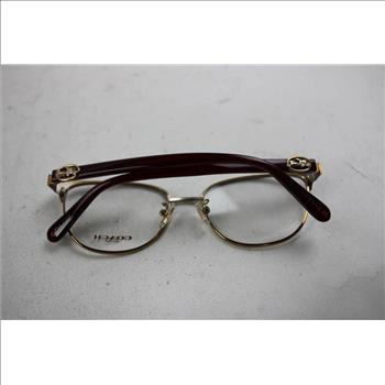 Coach Women's Full-Rim Metal Rectangular Eyeglasses, Shiny Rose Gold