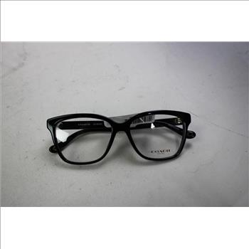 Coach Women's Full-Rim Square Acetate Glasses, Black