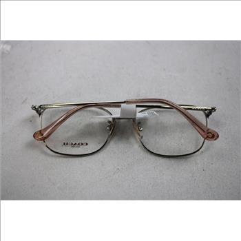 Coach Women's Rectangle Metal Eyeglasses, Satin Pink/Light Gold