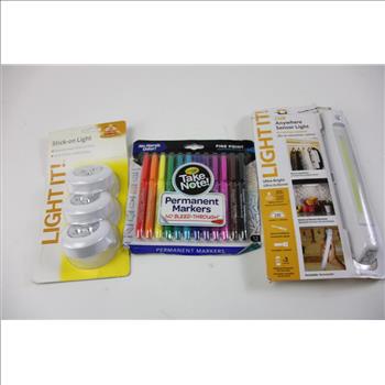 COB Anywher Eseonsor Light, Robocop Blu-Ray Disc, Sony Psp, Stick-On Light And More With Ogio Laptop Bag, 3+ Pieces