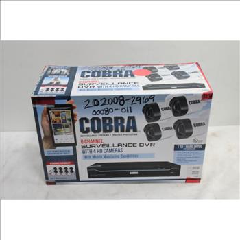 Cobra Surveillance System 4 Hd Cameras