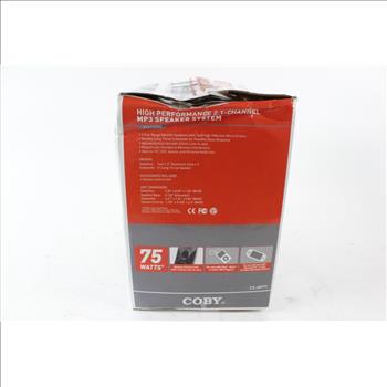 Coby, CS-MP77, High Proformance 2.1 Channel MP3 Speaker System