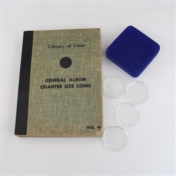 Coin Book And Cases, 6 Pieces