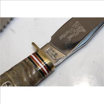 Coleman And Steel Warrior Fixed Blade Knives With Sheaths, 2 Pieces