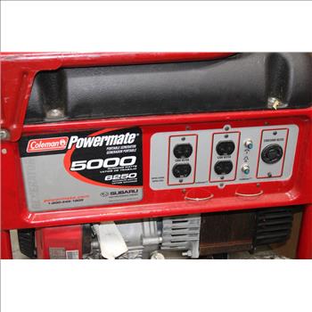 Coleman Powermate 5000 Running Watts Portable Generator