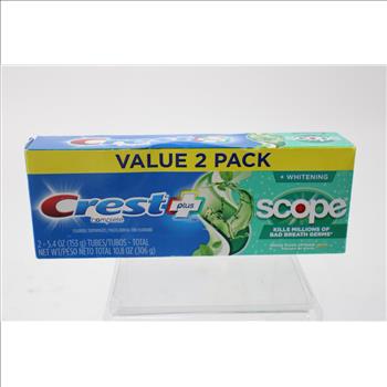 Colgate Optic White, Crest Toothpaste And Toothbrushes. 8 Pieces