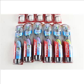 Colgate Total Advance 360 Degree And Colgate Optic White Electric Toothbrushes, 11 Pieces