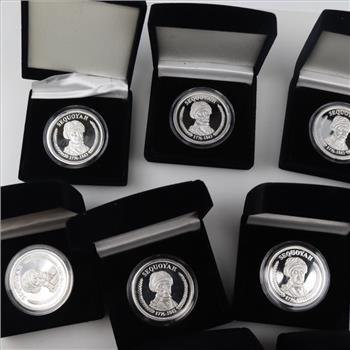 Collectible Rounds, Sequoyah - Creator Of The Cherokee Alphabet Collectible Rounds, 10 Pieces