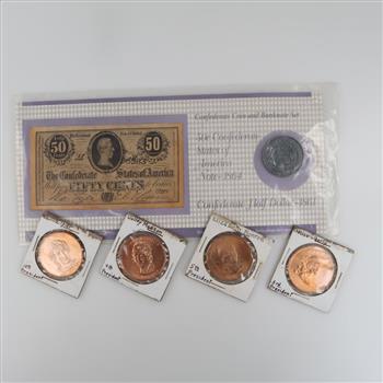 Collectibles Including First Lady Token & Replica 1864 Set