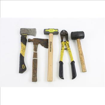 Collins Axe And Other Brand Tools, 5 Pieces