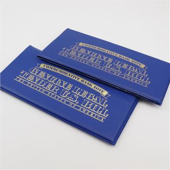 Colorized Commemorative Federal Reserves Note Two Dollars, 2 Bills