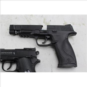 Colt Defender, And MP4 Air Soft Guns: 2 Items