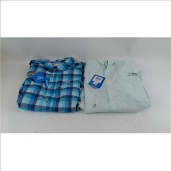 Columbia Button Up Shirt Size L 2 Pieces