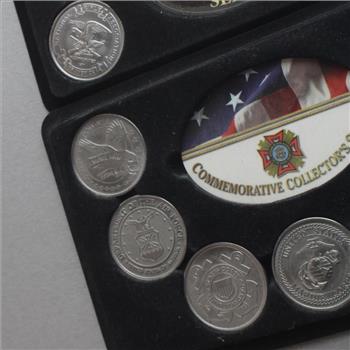 Commemorative Military Collector Tokens, 13 Pieces