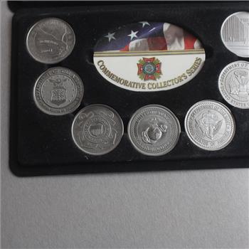 Commemorative Military Collector Tokens, 13 Pieces