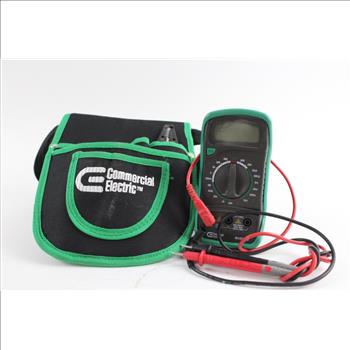 Commercial Electric Digital Multimeter And Wire Strippers, 2 Pieces