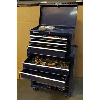 Companion Rolling Tool Box With Assorted Tools 10+ Pieces