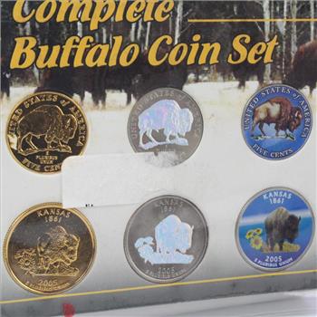 Complete 2005 Buffalo Coin Set