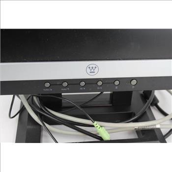 Computer Monitor And Printer, 2 Pieces