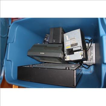 Computer Parts And Equipment, In Tote Boxes, 10+ Pieces